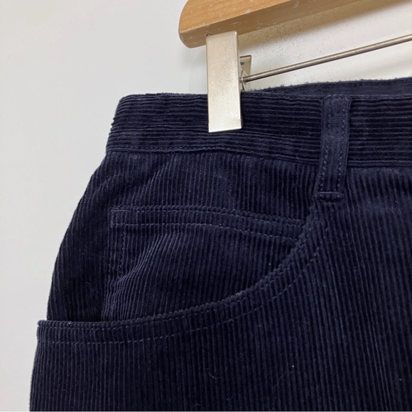 Vintage Laura Ashley high waisted navy blue cords corduroy 90s trousers pants - Picture 4 of 7